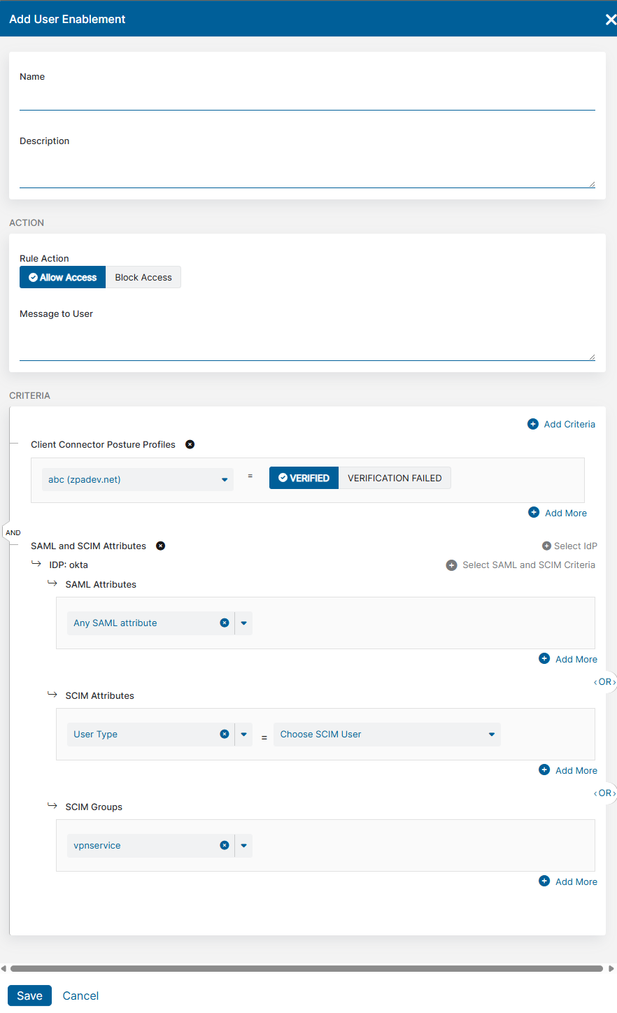 Configuring VPN User Enablement | Zscaler
